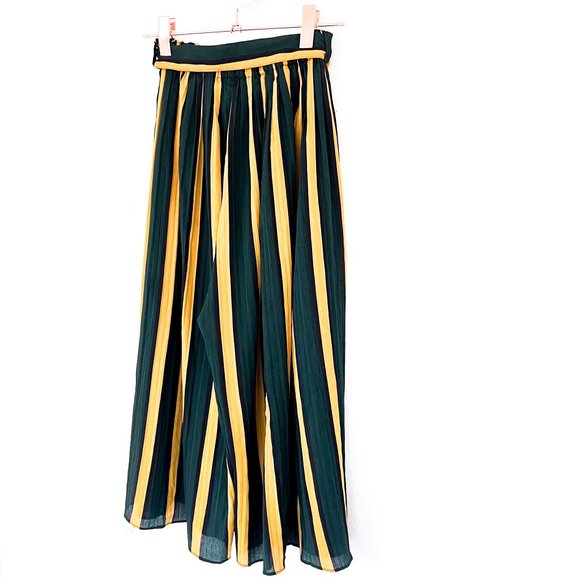 Zaful comfy palazzo pants striped w/elastic waist & tie - Picture 3 of 4
